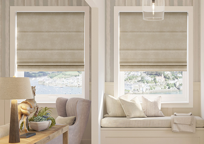 Florence Faux Suede, Mink Brown - Roman Blind - Image 3
